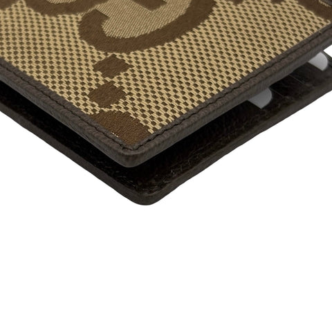 【未使用】 GUCCI グッチ BIFOLD JUMBO GG WALLET 2つ折りジャンボGG 財布 ブラウン系 キャンバス 未使用 BROWN CANVAS