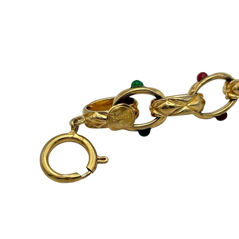【中古】 CHANEL シャネル STONE BRACELACE ラインストーンブレスレット ヴィンテージ 小物 GP 中古