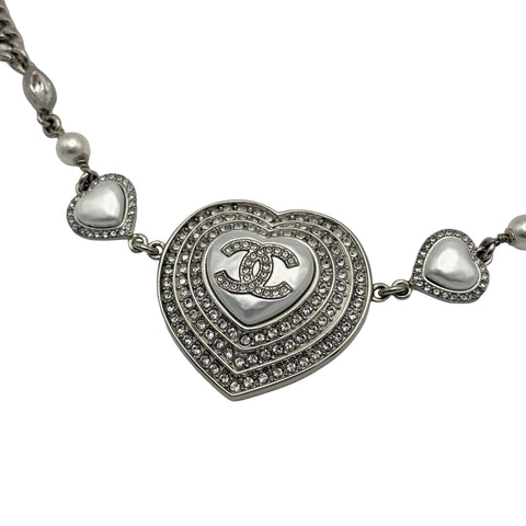 【美品】 CHANEL シャネル NECKLACE ハート ネックレス 小物 中古