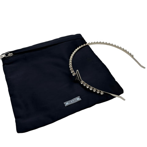 【中古】 PRADA プラダ HEADBAND カチューシャ ヘアアクセサリー 小物 GP 中古
