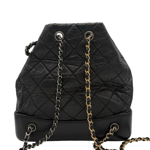 【中古】 CHANEL シャネル GABRIELLE BACKPACK ガブリエル バックパック 29番台(2019-2020年) ブラック ヴィンテージカーフ 中古 USED バッグ
