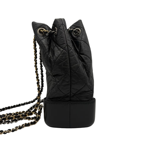 【中古】 CHANEL シャネル GABRIELLE BACKPACK ガブリエル バックパック 29番台(2019-2020年) ブラック ヴィンテージカーフ 中古 USED バッグ