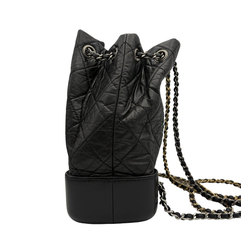 【中古】 CHANEL シャネル GABRIELLE BACKPACK ガブリエル バックパック 29番台(2019-2020年) ブラック ヴィンテージカーフ 中古 USED バッグ