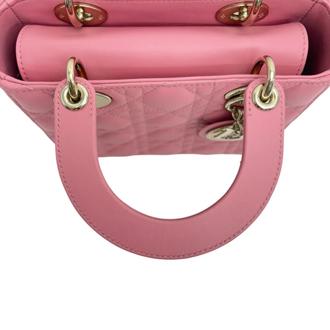 【中古】 Christian Dior クリスチャン ディオール Lady Dior My ABCDior BAG SMALL Lady Dior My ABCDior バッグ スモール ハンドバッグ ショルダーバッグ 29XMA-0223(2023年) ピンク系 ラムスキン 中古 USED バッグ