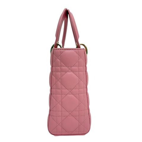 【中古】 Christian Dior クリスチャン ディオール Lady Dior My ABCDior BAG SMALL Lady Dior My ABCDior バッグ スモール ハンドバッグ ショルダーバッグ 29XMA-0223(2023年) ピンク系 ラムスキン 中古 USED バッグ