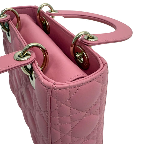 【中古】 Christian Dior クリスチャン ディオール Lady Dior My ABCDior BAG SMALL Lady Dior My ABCDior バッグ スモール ハンドバッグ ショルダーバッグ 29XMA-0223(2023年) ピンク系 ラムスキン 中古 USED バッグ