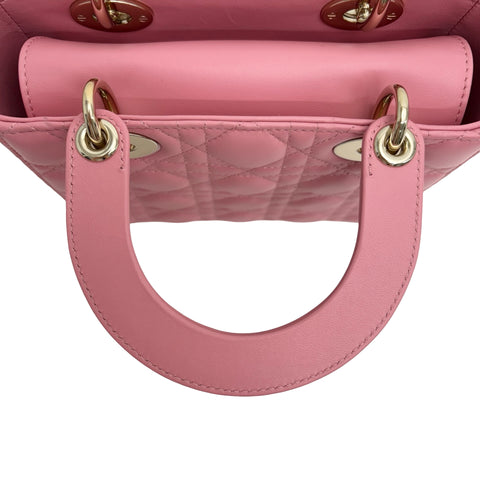 【中古】 Christian Dior クリスチャン ディオール Lady Dior My ABCDior BAG SMALL Lady Dior My ABCDior バッグ スモール ハンドバッグ ショルダーバッグ 29XMA-0223(2023年) ピンク系 ラムスキン 中古 USED バッグ