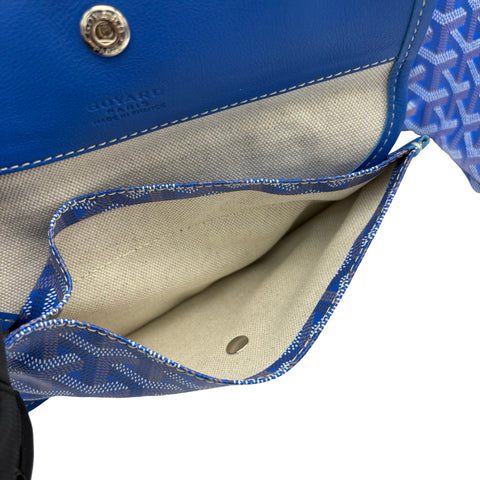 【美品】 GOYARD ゴヤール SAINT LOUIS GM サンルイGM トートバッグ ブルー系 PVC×レザー 美品 USED バッグ