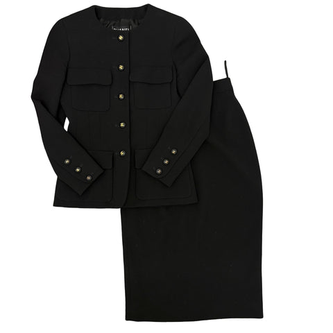 【中古】CHANEL シャネル SETUP セットアップ ジャケット スカート 36 USED 中古 1993年 CLOTHES