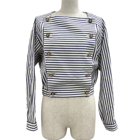【中古】 CHANEL シャネル BLOUSE JACKET ブラウス ジャケット 34 USED 中古 2022年 CLOTHES 洋服