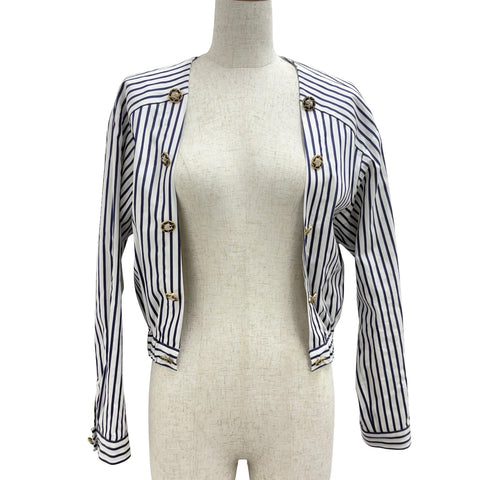 【中古】 CHANEL シャネル BLOUSE JACKET ブラウス ジャケット 34 USED 中古 2022年 CLOTHES 洋服