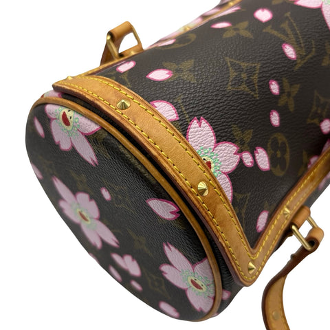 【中古】 LOUIS VUITTON ルイ・ヴィトン CHERRY BLSSOM HANDBAG チェリーブロッサムパピヨン ハンドバッグ モノグラム/ピンク キャンバス USED USED バッグ