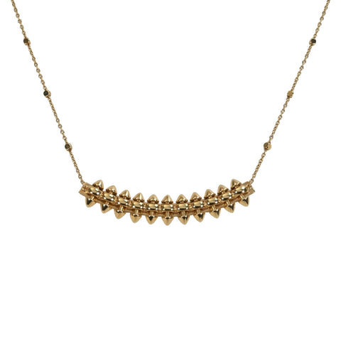 【美品】CARTIER カルティエ K18PG CLASH DE CARTIER NECKLACE クラッシュ ドゥ カルティエ ネックレス MM 9.9g