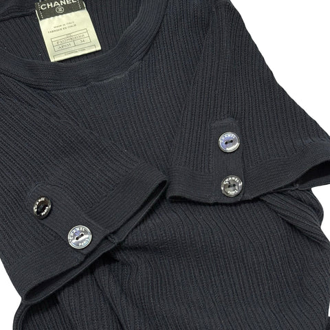 【中古】CHANEL シャネル T-SHIRT Tシャツ トップス 34 USED 中古 2007年 CLOTHES 洋服
