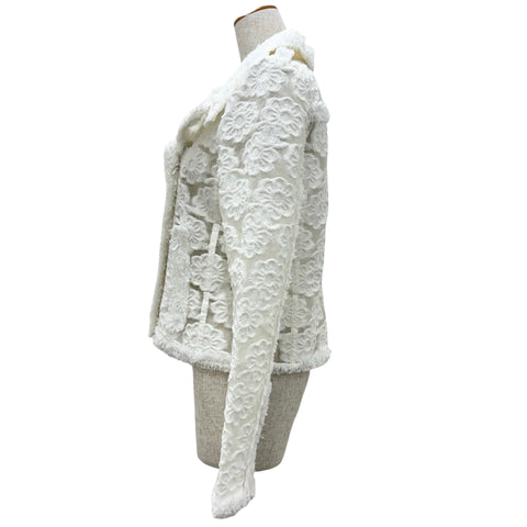 【中古】 CHANEL シャネル CAMELLIA RIDERS JACKET カメリアライダース 40 USED 中古 2009年 CLOTHES 洋服