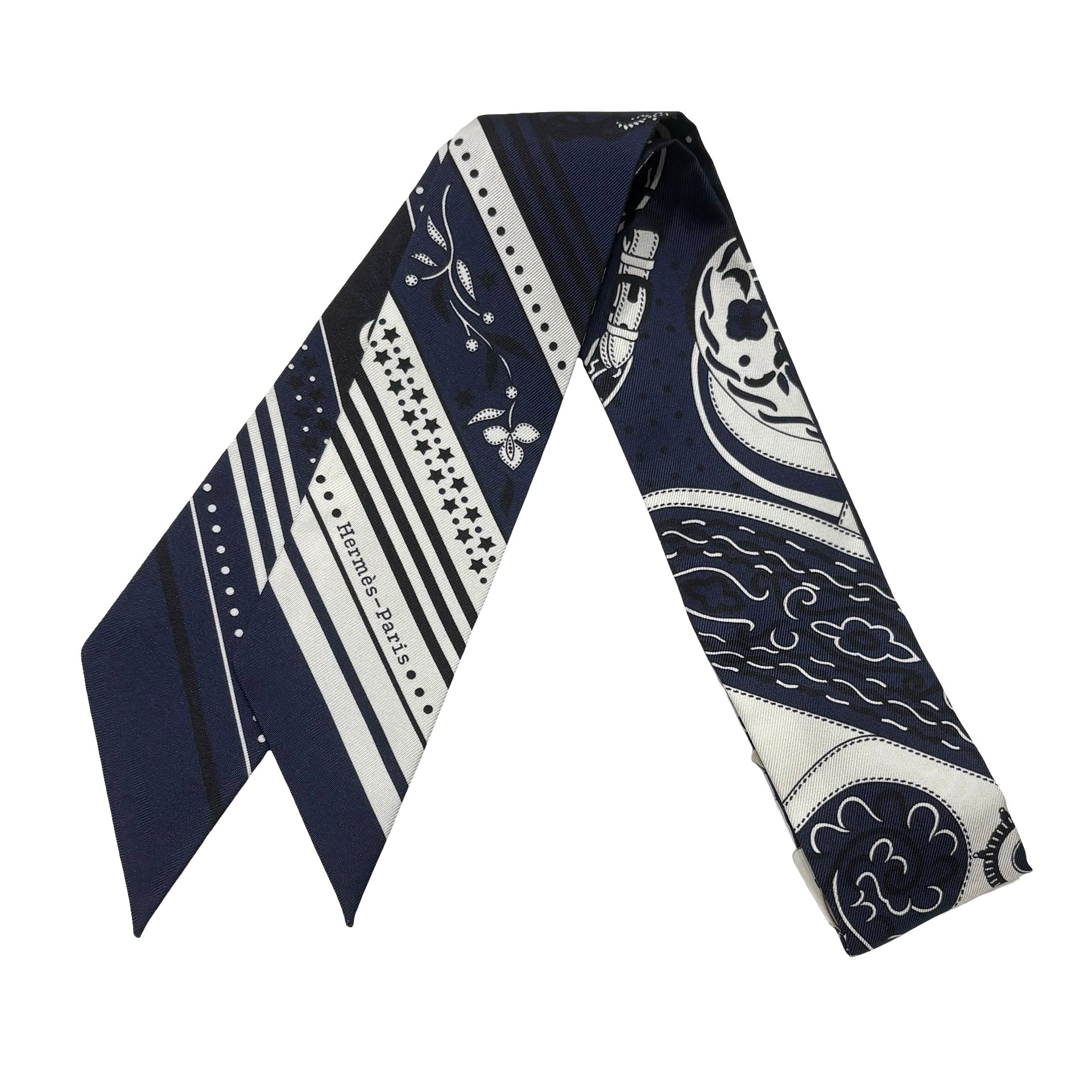 エルメス　ツイリー　アマゾンの祭典　バンダナ　キャラメル　白　黒　新品　本物 新品未使用】 Hermes エルメス ツイリー《アマゾンの祭典