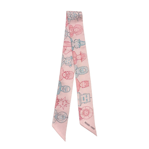 【新品未使用】 Hermes エルメス ツイリー《ドレスコード》 小物 ローズペール/ブルー/ルージュ シルク100% 新品未使用 ROSE PALE/BLEU/ROUGE SILK100%