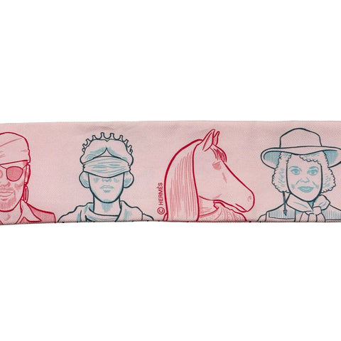 【新品未使用】 Hermes エルメス ツイリー《ドレスコード》 小物 ローズペール/ブルー/ルージュ シルク100% 新品未使用 ROSE PALE/BLEU/ROUGE SILK100%