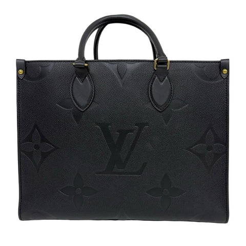 【中古】 LOUIS VUITTON ルイ・ヴィトン ONTHEGO MM(M45595) オンザゴー MM ハンドバッグ トートバッグ ICチップ(2021年~) ブラック モノグラムアンプラント/牛革 中古 USED バッグ