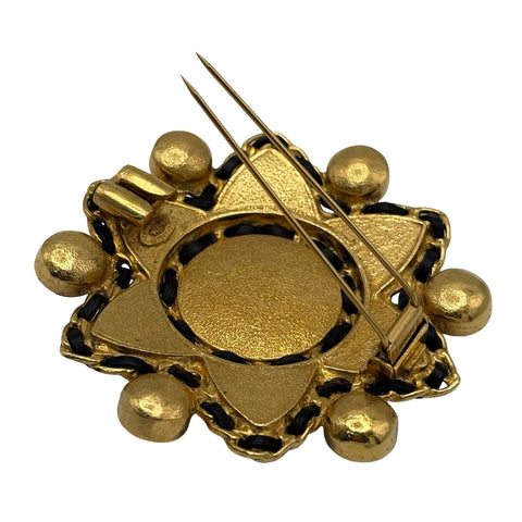 【中古】 CHANEL シャネル BROOCH ブローチ  天然石 六芒星 マルチカラー 中古 MULTI COLOR