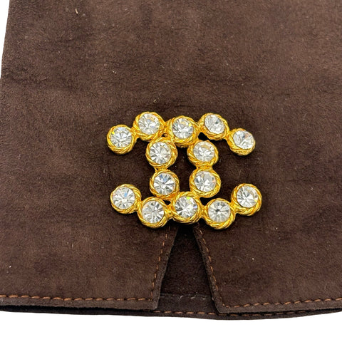 【中古】 CHANEL シャネル GLOVES 手袋  ブラウン スウェード 中古