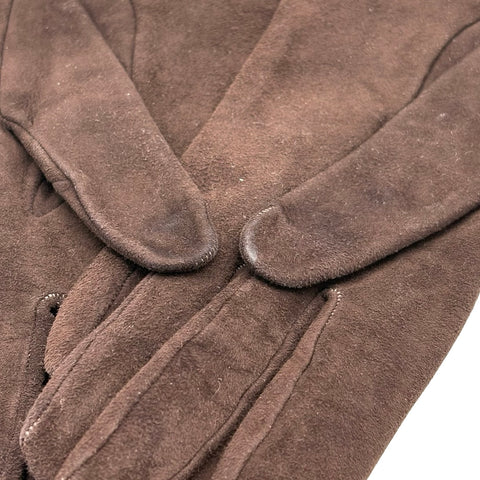 【中古】 CHANEL シャネル GLOVES 手袋  ブラウン スウェード 中古