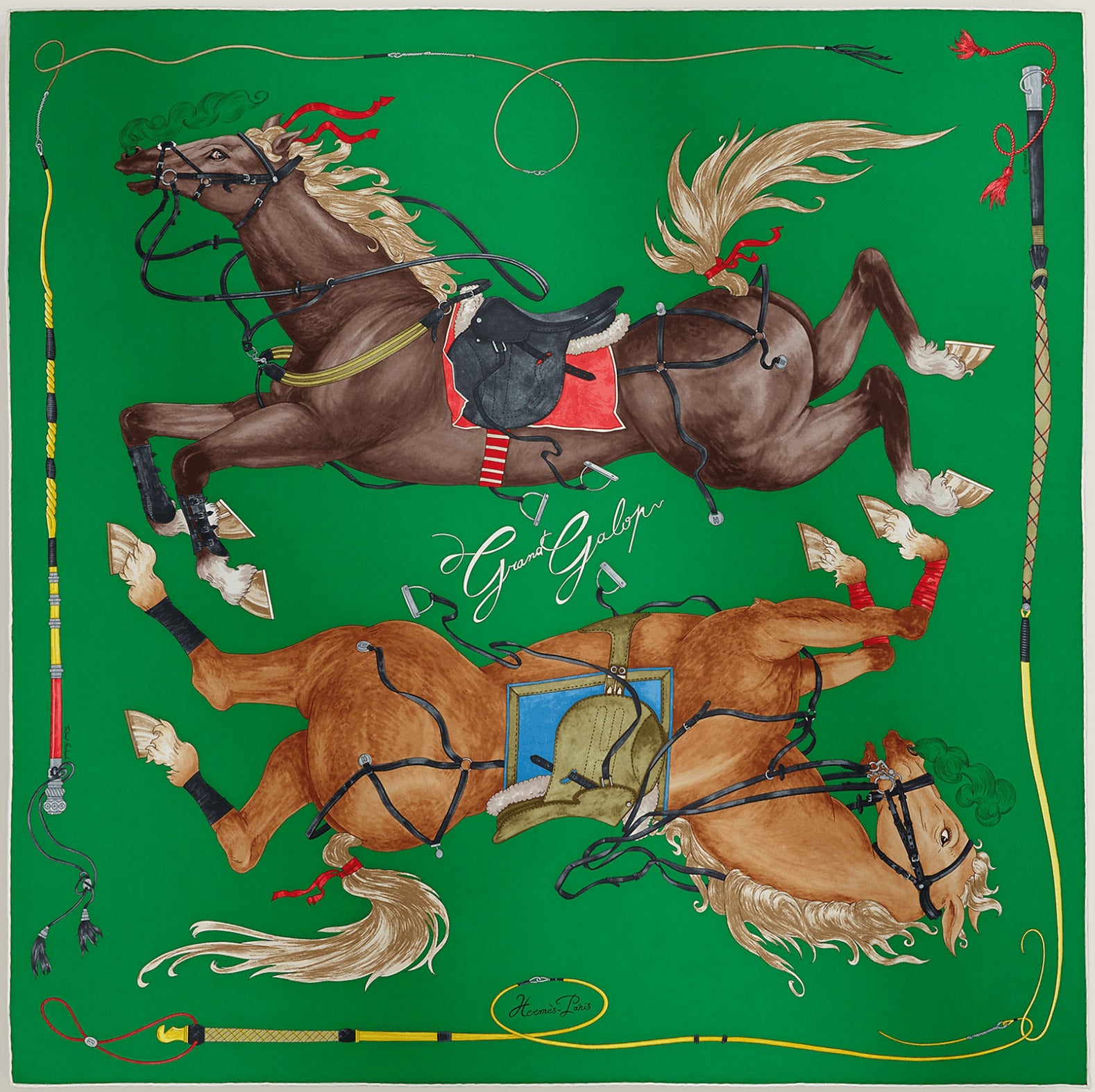 新品未使用】 Hermes エルメス カレ 90 《グラン・ギャロップ》 小物