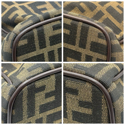 【中古】 FENDI フェンディ ZUCCA HAND BAG ズッカ ハンドバッグ ブラウン キャンバス 中古 USED バッグ