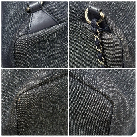 【中古】 CHANEL シャネル DEAUVILLE ドーヴィル バックパック 23番台(2016年) - デニム・レザー 中古 USED バッグ