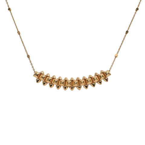 【美品】CARTIER カルティエ K18PG CLASH DE CARTIER NECKLACE クラッシュ ドゥ カルティエ ネックレス MM 9.9g