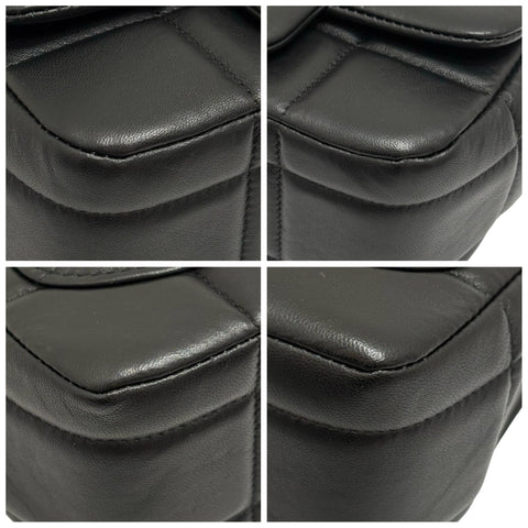 【中古】 CHANEL シャネル MINI FLAP BAG ミニフラップバック ショルダーバッグ ICチップ(2021年∼) ブラック ラムスキン 中古 USED バッグ