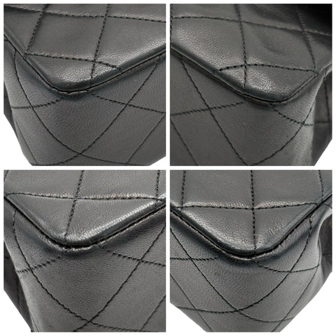 【中古】 CHANEL シャネル MATELASSE CHAIN SHOULDER BAG マトラッセ チェーンショルダーバッグ チェーンショルダー 1番台(1989-1991年) ブラック ラムスキン ヴィンテージ 中古 USED バッグ