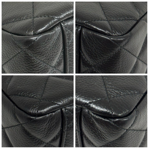 【美品】 CHANEL シャネル MATELASSE CHAIN SHOULDER BAG マトラッセチェーンショルダー40 ショルダーバッグ ICチップ(2021年∼) ブラック キャビアスキン 中古 USED バッグ
