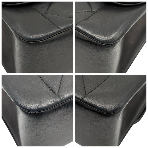 【中古】 CHANEL シャネル MATELASSE CHAIN SHOULDER BAG マトラッセチェーンショルダーバッグ ショルダーバッグ 1番台*(1990年) ブラック ラムスキン 中古 USED バッグ