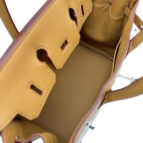 【中古】Hermes エルメス BIRKIN25 バーキン25 ハンドバッグ U刻(2022年) ビスキュイ/ベージュ スイフト/トワルアッシュ 中古 CHAI SWIFT/TOILE H USED バッグ