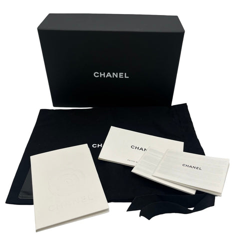 【中古】 CHANEL シャネル CHAINWALLET チェーンウォレット がま口 ランダム番(2021年~) ブラック カーフスキン 中古USED バッグ
