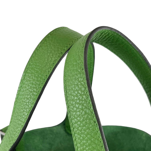 【新品未使用】 Hermes エルメス  ピコタンロックPM ヴェールユッカ トリヨン クレマンス シルバー金具 B刻(2023年) ブランドバッグ ハンドバッグ バッグ  新品 レディース (HERMES,PICOTIN LOCK PM,VERT YUCCA,Taurillon Clemence,silver,handbag,new)