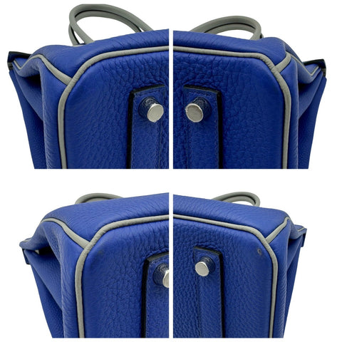 【中古】 Hermes エルメス バーキン35 ブルーエレクトリック グリムエット トゴ シルバー金具 A刻(2017年) ブランドバッグ ハンドバッグ バッグ 中古品 レディース (HERMES,BIRKIN35,BLUE ELECTRIC,GRIS MOUETTE,Togo,silver,handbag,used)