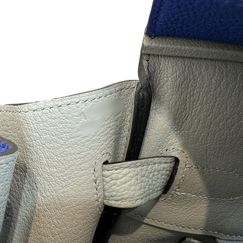 【中古】 Hermes エルメス バーキン35 ブルーエレクトリック グリムエット トゴ シルバー金具 A刻(2017年) ブランドバッグ ハンドバッグ バッグ 中古品 レディース (HERMES,BIRKIN35,BLUE ELECTRIC,GRIS MOUETTE,Togo,silver,handbag,used)
