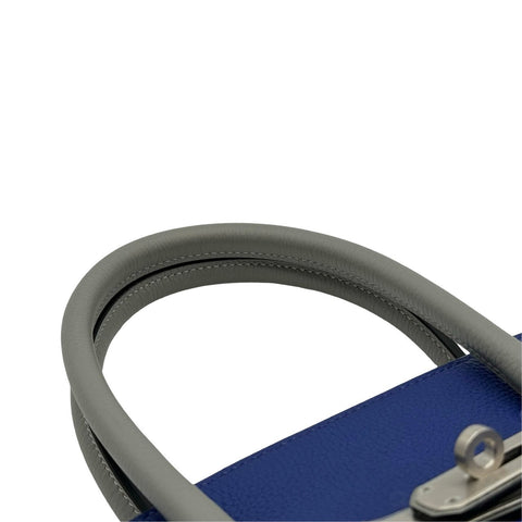【中古】 Hermes エルメス バーキン35 ブルーエレクトリック グリムエット トゴ シルバー金具 A刻(2017年) ブランドバッグ ハンドバッグ バッグ 中古品 レディース (HERMES,BIRKIN35,BLUE ELECTRIC,GRIS MOUETTE,Togo,silver,handbag,used)