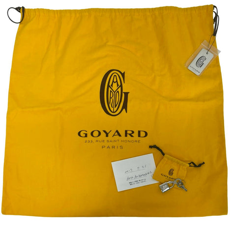 【中古】 GOYARD ゴヤール AMBASSADE BRIEF CASE アンバサードブリーフケース ハンドバッグ ブルー キャンバス 中古 USED バッグ