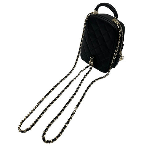 【中古】 CHANEL シャネル BACKPACK バックパック ランダム番(2021年~) ブラック キャビアスキン 中古 USED バッグ