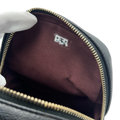 【中古】 CHANEL シャネル BACKPACK バックパック ランダム番(2021年~) ブラック キャビアスキン 中古 USED バッグ