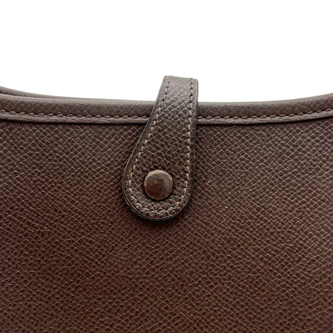 【中古】 Hermes エルメス EVELYNE TPM エヴリンTPM ショルダーバッグ ▢A(1997年) ブラウン系 クシュベル ヴィンテージ 中古 USED バッグ