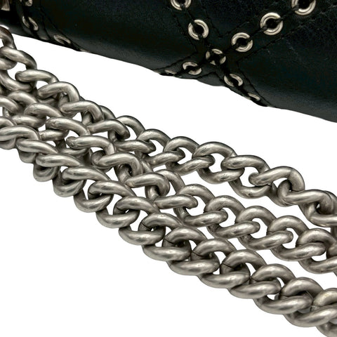 【中古】 CHANEL シャネル CHAINSHOULDERBAG チェーンショルショルダーバッグ ショルダーバッグ 25番台(2017-2018年) ブラック カーフスキン 中古 USED バッグ