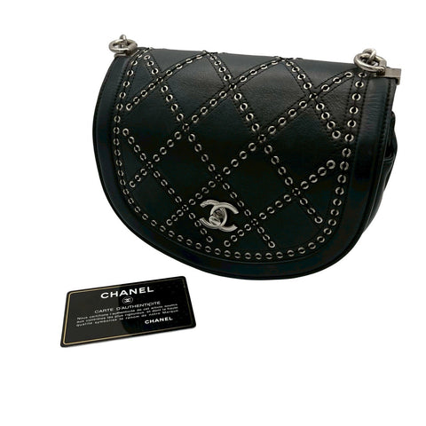 【中古】 CHANEL シャネル CHAINSHOULDERBAG チェーンショルショルダーバッグ ショルダーバッグ 25番台(2017-2018年) ブラック カーフスキン 中古 USED バッグ