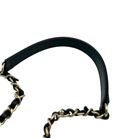 【美品】 CHANEL シャネル TWEED CHAINSHOULDERBAG ツイードチェーンショルダーバッグ ショルダーバッグ ランダム番(2021年~) ブラック/ホワイト ツイード 中古 USED バッグ
