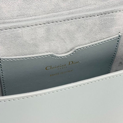 【中古】 Christian Dior クリスチャン ディオール BOBBY  ボビー イーストウエスト ショルダーバッグ ICチップ(2021年~) ブルー系 カーフスキン 中古 USED バッグ