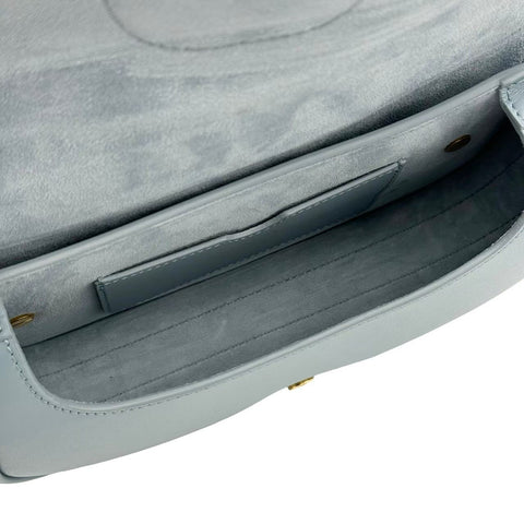 【中古】 Christian Dior クリスチャン ディオール BOBBY  ボビー イーストウエスト ショルダーバッグ ICチップ(2021年~) ブルー系 カーフスキン 中古 USED バッグ