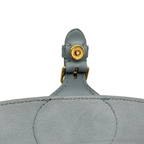 【中古】 Christian Dior クリスチャン ディオール BOBBY  ボビー イーストウエスト ショルダーバッグ ICチップ(2021年~) ブルー系 カーフスキン 中古 USED バッグ